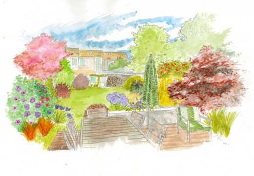 Landschaftsinspiration: Ein kleiner Garten, der das ganze Jahr über verblüfft!